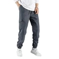 thumbnail image 3 of Mens Cargo Pants Casual Lightweight Elastic Waist Joggers Drawstring Baggy Comfy Workout Hiking Pants Multi Pockets Gray XL, 3 of 9
