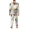 thumbnail image 5 of Kll Flying Butterflies-1 Sleepwear Mens Flannel Pajamas,Long Cotton Pj Set, 5 of 9