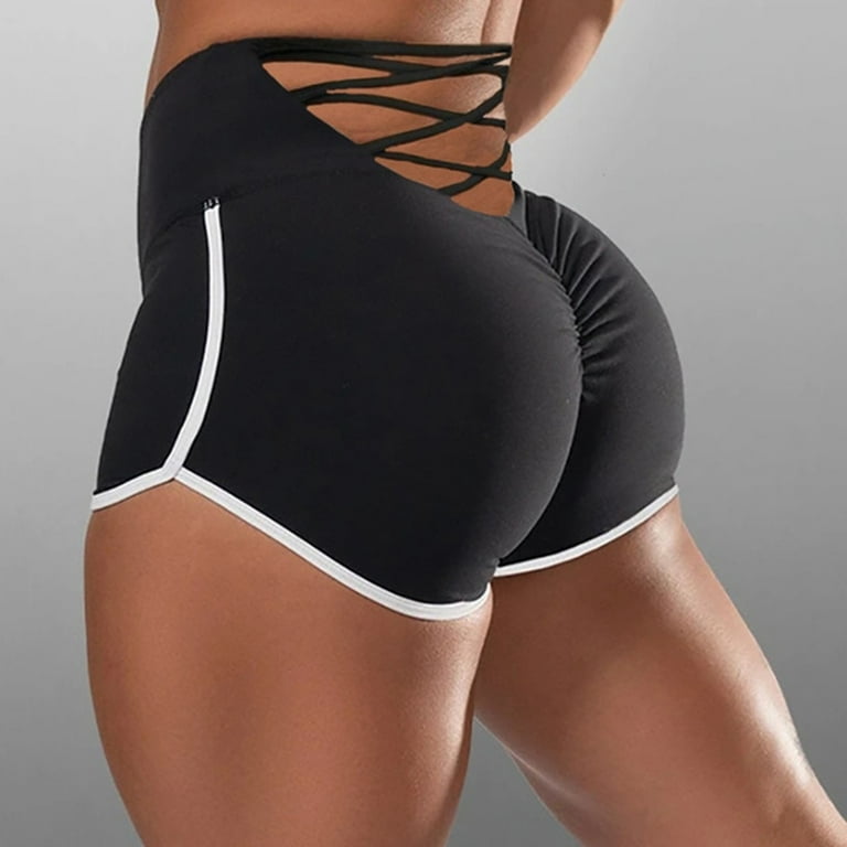 Women's Pants Shorts Yoga Bike Workout Capris Compression Shorts Leggings Slip  Pants for Women 