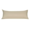 Unique Bargains Long Pillowcases Microfiber Body Pillow Covers Khaki 20"x48"