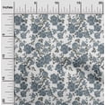 thumbnail image 1 of oneOone Cotton Poplin Fabric Leaves & Floral Ikat Print Fabric BTY 56 Inch Wide, 1 of 4