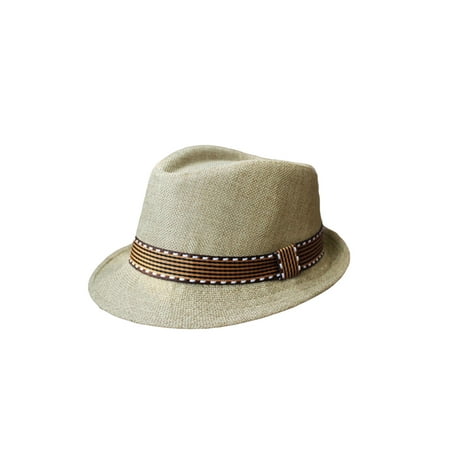 New Fashion Kids Boy Girl Unisex Fedora Hat Contrast Trim Cool Jazz Hat Trilby Cap Chapeau
