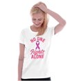 thumbnail image 4 of Breast Cancer No One Fights Alone Womens Slim Fit Graphic Tee Brisco Brands S, 4 of 5