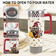 thumbnail image 5 of Fall Tumbler with Handle 40 oz Football Gnome Coffee Travel Mug Stainless Steel Autumn Cute Insulated Cups Football Thanksgiving Decor Gifts, 5 of 6