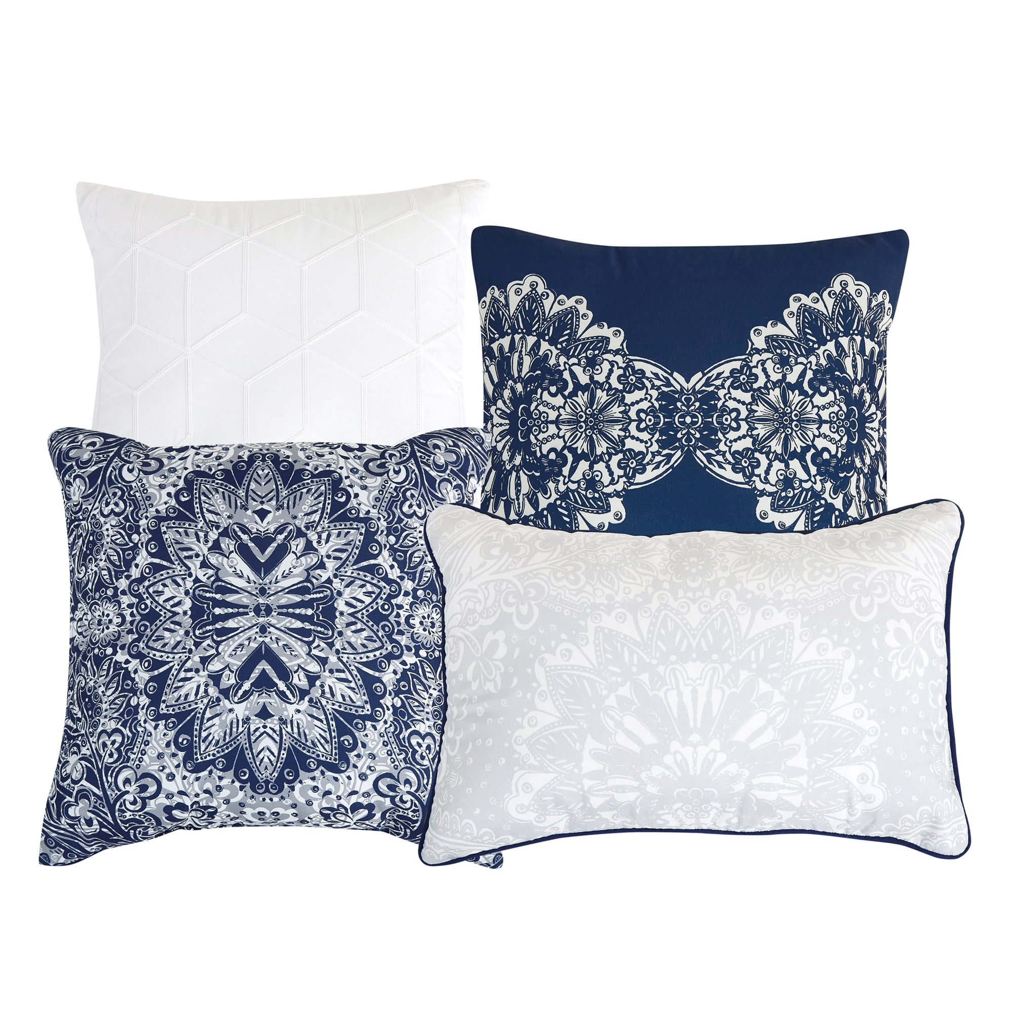 EvJK 7-Piece Comforter Set – Plush Polyester, Plush & Cozy, Reversible, Decorative Bedding Set – King