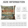 thumbnail image 6 of Ullo0ord Porch Rules Pillow Covers - Listen to The Birds Quotes Pillow Cases Retro Wood Grain Porch Pillows Take a Nap Relax Cushions Cover for Patio Bench Backyard, 6 of 6