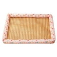 thumbnail image 2 of Ice Rattan Cooling Bed for Cats Dogs, Summer Cooling Pet Mat Ice Pad Sleeping Mats, Pet Ice Pad Mat Pet Cooling Mat, Cool Pad Cushion Dog Cat Puppy Blanket Pet Self Cooling Pad (D, 24*18*2in), 2 of 4