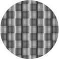 thumbnail image 1 of Ahgly Company Machine Washable Indoor Round Transitional Dark Gray Area Rugs, 4' Round, 1 of 7
