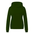 thumbnail image 3 of Pntutb moda mujer manga larga cuello redondo blusa sólida otoño casual pulóver tops sudaderas con capucha Pntutb Pntutb-5308, 3 of 4