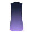 thumbnail image 3 of Camisetas sin mangas para las mujeres 2024 Chaleco de verano Suelto plisado Cuello cuadrado Top sin mangas Dobladillo curvo Suelto Top de mujer de tamaño (Purple, S), 3 of 5
