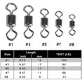 thumbnail image 2 of Holzlrgus Fishing Swivels, 210pcs Barrel Swivels Fishing Stainless Steel Swivel Fishing for Saltwater Freshwater Fishing, 2 of 6