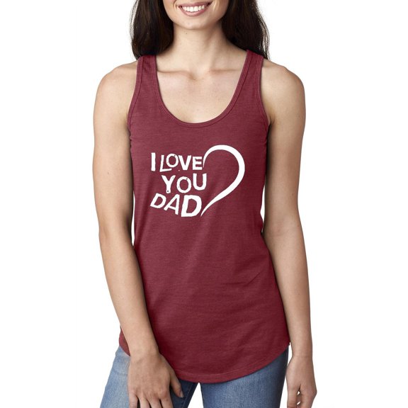 IWPF - Women's Racerback Tank Top, up to Women Size 2XL - Dad I Love You