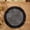 Black+White, variant on Boho Round Paper Placemats 15'' Set of 4, Rustic Woven Fade-Safe Tablemats, Braided Placemats for Home, Cafe or Events, Black
