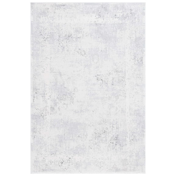 SAFAVIEH Hanna Sharlene Distressed Area Rug, Ivory/Light Grey, 9' x 12'