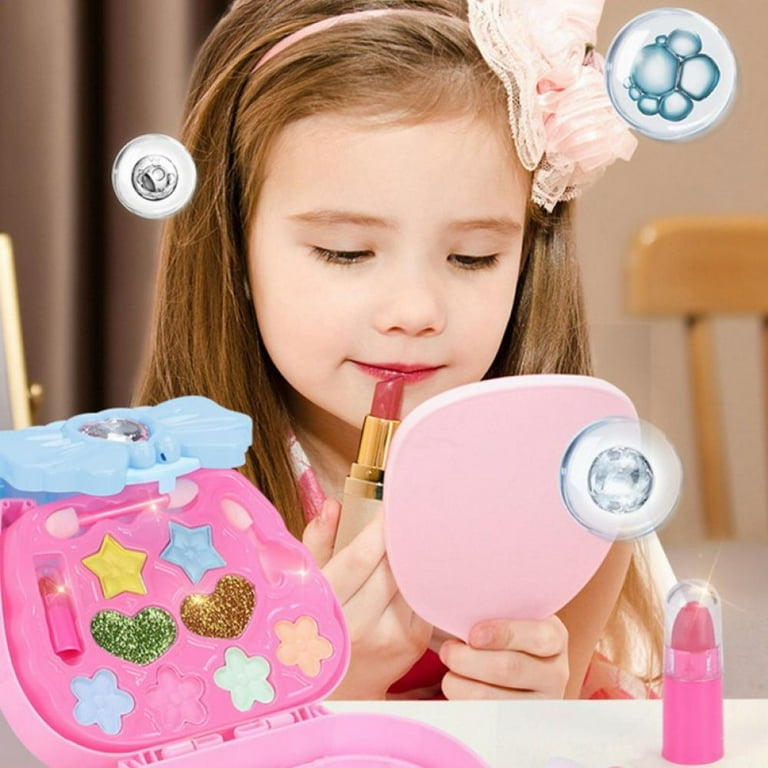 Fake Makeup Toy Girl Gifts - Fake Make Up Kit Pretend Make up Set for Kids  Girl Children Princess Play Makeup Game Christmas Birthday Gifts for 3 4 5