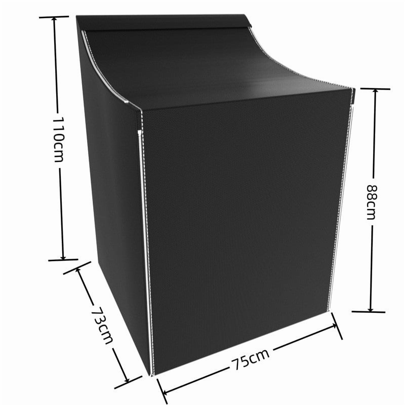 suxuMhao Washing Machine Cover-Appliance Covers,Dust Cover for Washing Machine,Waterproof Dustproof,Suitable for Front Loading & Top Loading Washing Machines, Size 29"W x 28"D x 43"H,2 Piece​,Silvery