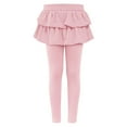 thumbnail image 2 of HVOBTTY Toddler A Line Long Skirts Pants, Kid's Fashion Sport Skirts, Kids Girls Casual Solid Color Wool Stretch Midi Daily Wear Skirts Pants Pink, 130, 2 of 4