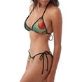 thumbnail image 2 of Balery Hummingbird Floral Paradise Pijama Estampado Bikini de Dos Piezas para Mujer - Conjunto de Bikini Ajustable Sexy y Cómodo para Playa, 2 of 5