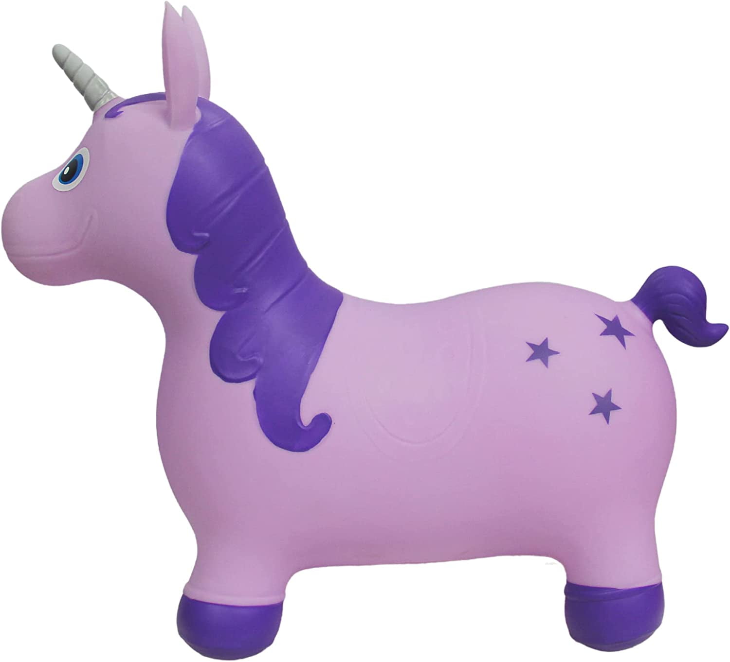 bintiva Children's Unicorn Hopper,with Free Foot Pump, Exercise Jumping Animal, Bouncy Horse Ride-on Toy, Fun Space Hopper for Core Strengthening