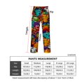 thumbnail image 3 of Men's pajama pants with vibrant， abstract cat print， soft home pajama pants， casual and comfortable loose fit pajama pants， elastic waistband， the ideal gift for birthdays and holidays., 3 of 10