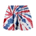 thumbnail image 1 of 2DXuixsh Shorts pour Femmes Tendance Légers Shorts pour Femmes Personnalité Douce Élastique Taille Basse Décontracté Vintage Impression Numérique Bouton devant Bas de Pyjama Boxeurs Vêtements de Nuit Bleu Taille TG, 1 of 3