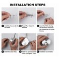 thumbnail image 3 of SHAR 6000K LED Lights - Warm White/Silver, LED Pipe Wall Lamp, 3W, Bedroom Bedside Lamp, 3 of 3