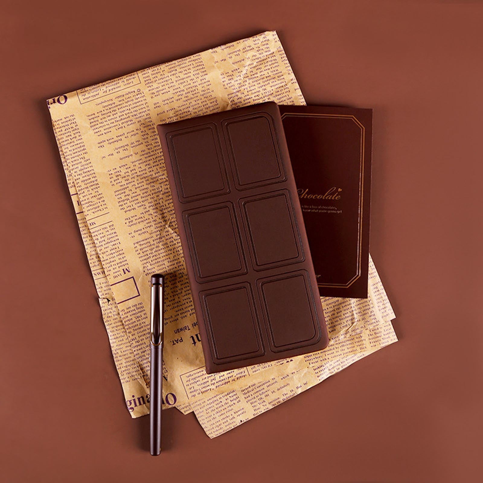JGJJUGN Chocolate Weekly Planner Notebook Set, Task Tracker Organizer, Goal Planning Journal, Productivity Planner, Calendar Schedule Book, Wellness Journal, Gift for Creatives