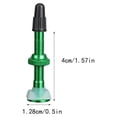 thumbnail image 3 of Advancent Paquete de 2 válvulas de neumático sin cámara de montaña de 40mm, válvulas de neumático de aleación de aluminio con junta Type11 NO11, 3 of 6