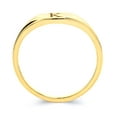 thumbnail image 3 of 10k Real Solid Yellow Gold Initial Signet Stacking Ring, Personalized in Every Letter of the Alphabet, Midi Ring for Women, 3 of 4
