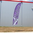 thumbnail image 2 of Beauty Salon Feather Flag Kit - 13.5ft Swooper Flag with Pole Set, Ground Spike, Cross Base and Weight Bag - Printed in The USA, 2 of 7
