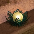 thumbnail image 3 of Wonder Garden Solar Lights Outdoor, Lotus Lamp Garden Decor Metal Crackle Glass Lantern Decorative Waterproof Tabletop Landscape Path Light LED Table Light for Patio,Lawn,Walkway,Tabletop,Pathway, 3 of 7