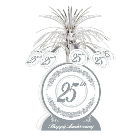 25th Anniversary Centerpiece Party Accessory (1 count) (1/Pkg)