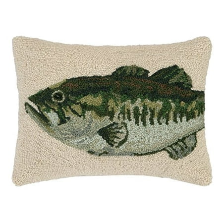 Peking Handicraft Bass Hook Pillow, 12 by 16"