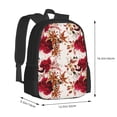 thumbnail image 3 of Daiia Lilies Flowers Backpack for Men and Women -Durable Backpack Large Capacity, Water-Resistant Bag with Adjustable Straps and Laptop Compartment, 3 of 9
