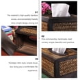 thumbnail image 2 of YSNOOWE 1Pack Simple Design Bamboo Woven Tissue Organizer Removable Bottom Board for Home Decor, 2 of 8