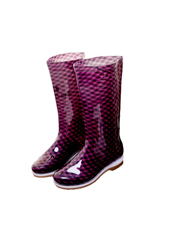 Ladies Knee Rain Boots