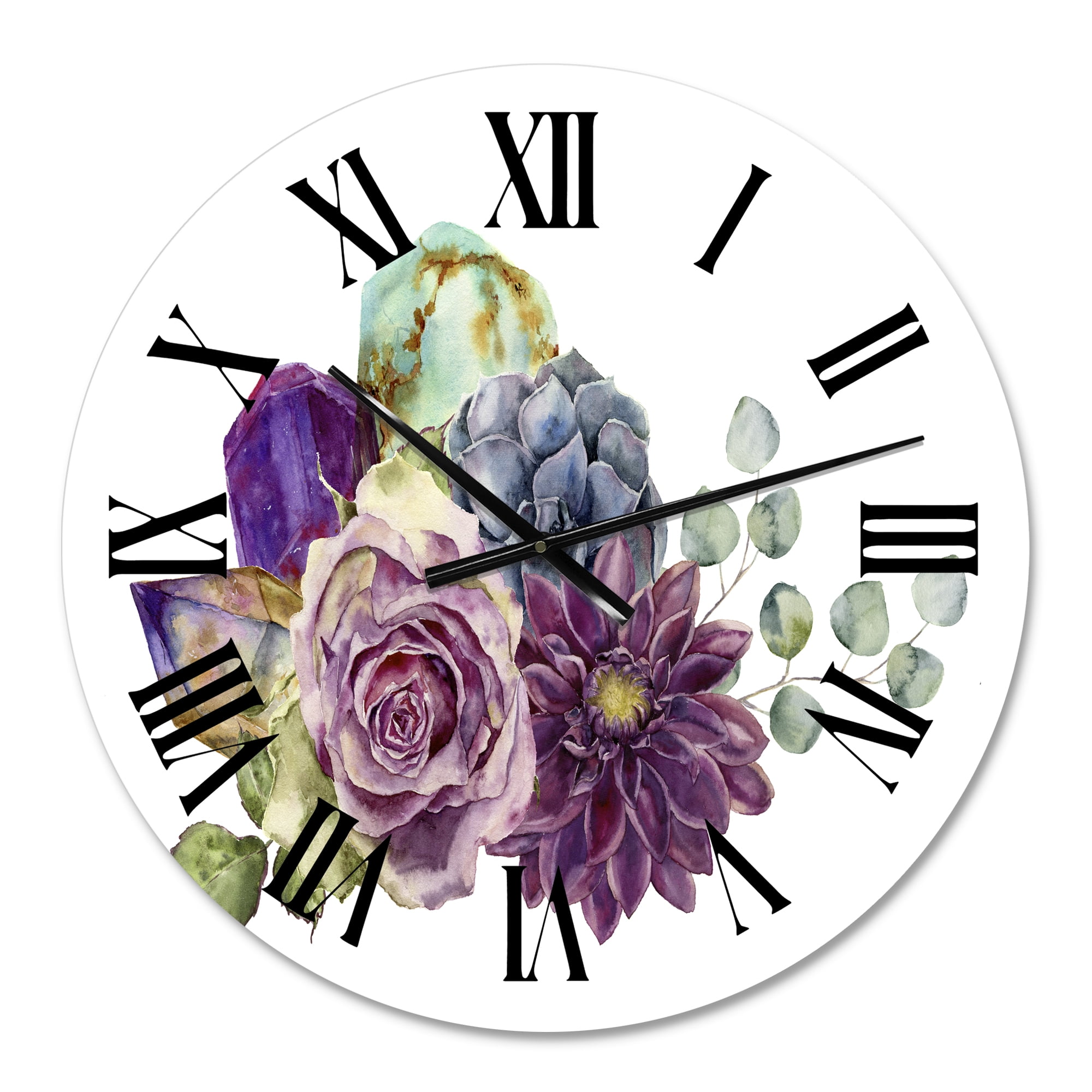 Designart 1 in Quartz Traditional Wall Clock