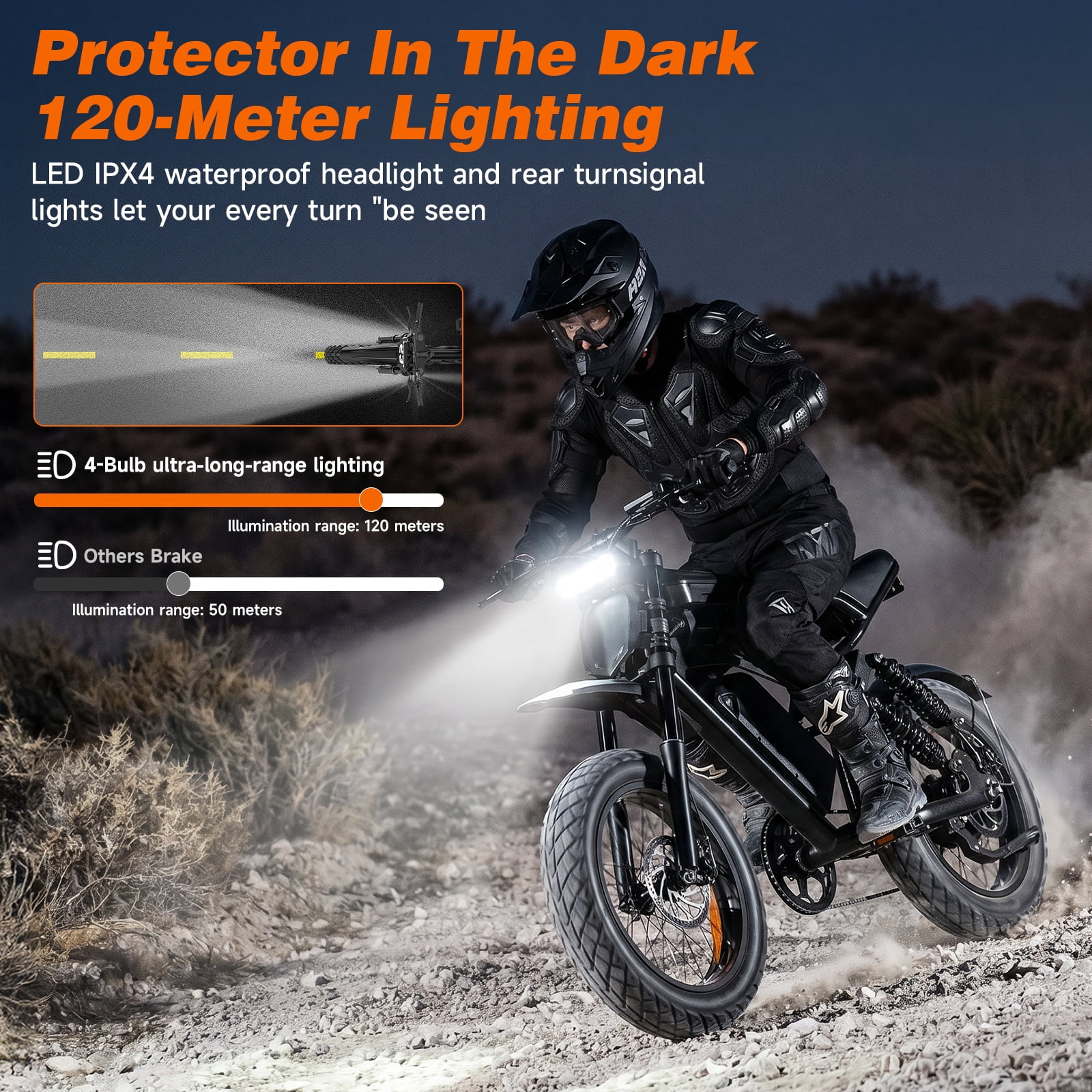 HiKeep 750W 1500W Fat Tire Electric Bike for Adults, 48V 17.5Ah Battery Ebike, Full Suspension E-Bike, Long Range Mountain Electric Bicycle, UL2849