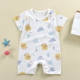thumbnail image 2 of Xudanell Baby Boys Girls Romper One-Piece Beach Outfit Summer Clothes 0-24 Months (6-12 Months, Gold), 2 of 6