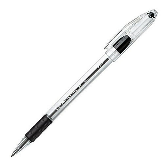 Pentel R.S.V.P. Ballpoint Pen, 0.7mm Fine Tip, Black Ink, SINGLE PEN (BK90-A)