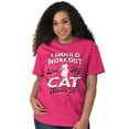 thumbnail image 4 of Crazy Cat Ladies Funny Gym Workout Women's Plus Size Graphic Tee Brisco Brands 4X, 4 of 5