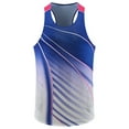 thumbnail image 5 of Sport Shirts for Women Sleeveless Tank Tops for Women Open Back Undershirt Tennis Yoga Athletic Running Shirts Loose Fit Racerback Breathable Tee (Dark Blue,M), 5 of 6