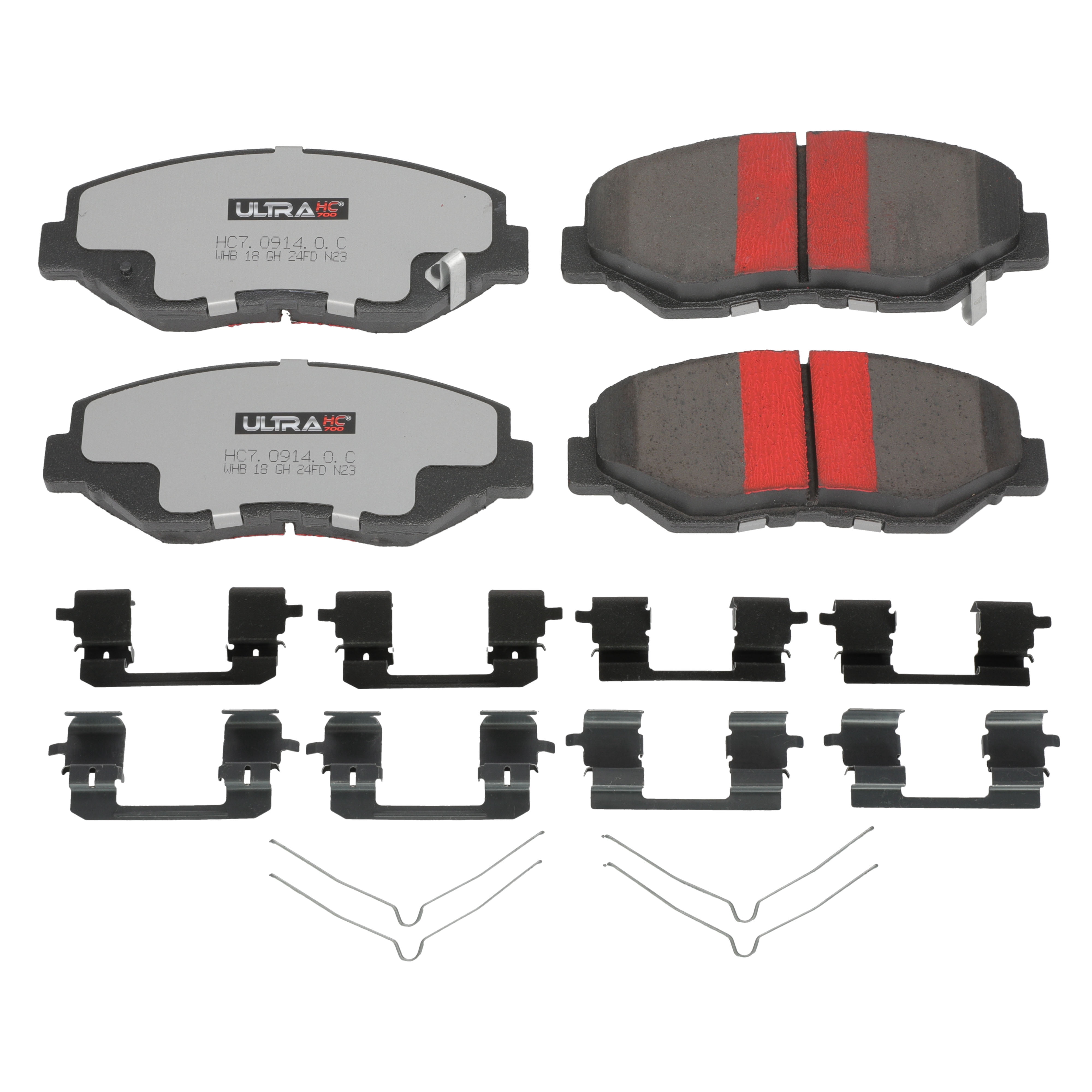UltraHC 700 Brake Pad Set, Front HC7.0914.0.C, Honda Accord Civic 2021-2012