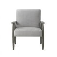 thumbnail image 3 of Alton  Armchair  Gray/Gray Linen  Upholstered  Square  Arms, 3 of 9