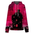 thumbnail image 4 of OUSITAID Halloween Femmes Mode Quotidienne Polyvalent Décontracté Sweat à Manches Longues Imprimé Top Sweatshirt, 4 of 5
