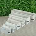 thumbnail image 7 of Balsa Circle 18x6" Natural Whitewashed Wood Rustic Rectangular Planter Box Holders Centerpieces Wedding, 7 of 7