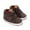 Coffee, variant on Baby First Walkers, Soft Sole Shoes with Hook and Loop Closure for Boys and Girls, Easy On Off Booties,Size:9-16 Months