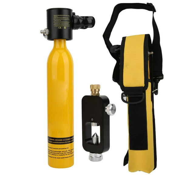 Fdit Portable Dive Equipment,DivingEquipment Suit,500ML Diving Rebreather Underwater Emergency Oxygen Cylinder Portable Dive Equipment Suit