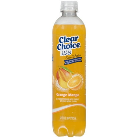Clear Choice Ice Orange Mango Sparkling Water Beverage, 17 fl oz