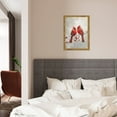 thumbnail image 4 of WFSposter Red Cardinal Canvas Wall Art Cardinal Bird Standing on a Branch Picture Prints Winter Animal Painting Christmas Wall Decor Artwork Framed Grey,12x18", 4 of 5